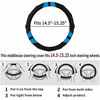 Picture of Achiou Blue Car Steering Wheel Cover Universal 15 inch with Grip Contours, Leather Auto for Men and Women Non-Slip Breathable Soft and Comfortable