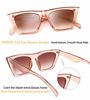 Picture of FEISEDY Vintage Square Cat Eye Sunglasses Women Trendy Cateye Sunglasses B2473 (Champagne, 52)