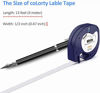Picture of Colorty Compatible Label Tape Replacement for DYMO LetraTag Refills Plastic Tape 91331 91332 91333 91334 91335 for Dymo Letra Tag Plus LT-100H LT-100T QX50 Label Maker 12mm x 4m 1/2 Inch x 13 Feet