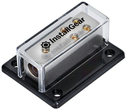 Picture of InstallGear 4/8/10 AWG Gauge Power Distribution Block 4 Gauge in to (4) 8/10 Gauge Out