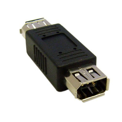 Picture of Firewire Coupler/Gender Changer, IEEE-1394a, 6 Pin Female / 6 Pin Female