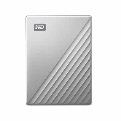 Picture of WD 2TB My Passport Ultra for Mac Silver Portable External Hard Drive, USB-C - WDBKYJ0020BSL-WESN
