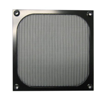 Picture of 140mm Aluminum Fan Filter Grill Black
