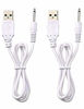 Picture of Replacement DC Charging Cable | USB Charger Cord - 2.5mm (2 Pack)