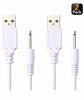 Picture of Replacement DC Charging Cable | USB Charger Cord - 2.5mm (2 Pack)