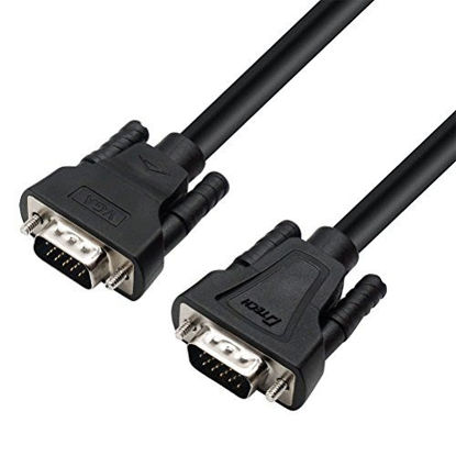 Picture of DTECH Computer Monitor VGA Cable Male to Male 6 Feet 1080p High Resolution (1.8 Meter, Black)