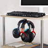 Picture of Brainwavz BigT Under Desk Headphone Stand Mount Holder, for Gaming, Music, Mobile Headsets Hanger, No Screws (Black)