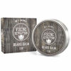 Picture of Viking Revolution Beard Balm - All Natural Grooming Treatment with Argan Oil & Mango Butter - Strengthens & Softens Beards & Mustaches - Citrus Scent Leave in Conditioner Wax for Men - 1 Pack