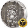 Picture of Viking Revolution Beard Balm - All Natural Grooming Treatment with Argan Oil & Mango Butter - Strengthens & Softens Beards & Mustaches - Citrus Scent Leave in Conditioner Wax for Men - 1 Pack