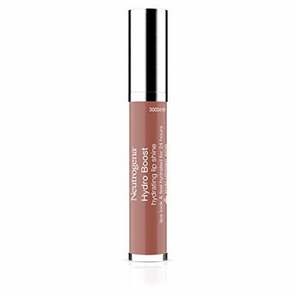 Picture of Neutrogena Hydro Boost Moisturizing Lip Gloss, Hydrating Non-Stick and Non-Drying Luminous Tinted Lip Shine with Hyaluronic Acid to Soften and Condition Lips, 27 Almond Nude Color, 0.10 oz