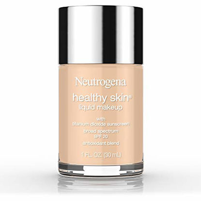 Picture of Neutrogena Healthy Skin Liquid Makeup Foundation, Broad Spectrum SPF 20 Sunscreen, Lightweight & Flawless Coverage Foundation with Antioxidant Vitamin E & Feverfew, Fresh Beige, 1 fl. oz