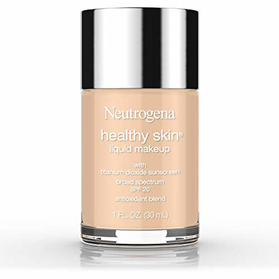 Picture of Neutrogena Healthy Skin Liquid Makeup Foundation, Broad Spectrum SPF 20 Sunscreen, Lightweight & Flawless Coverage Foundation with Antioxidant Vitamin E & Feverfew, Fresh Beige, 1 fl. oz