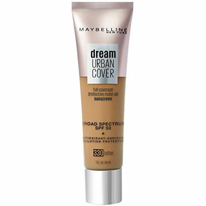 Picture of Maybelline Dream Urban Cover Flawless Coverage Foundation Makeup, SPF 50, Toffee