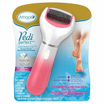 Picture of Amope Splashproof Electronic Foot File Foot Spa Pedicure Tool Callous Remover-Pedi Perfect Advance 2 Speed, 1 Count (Packaging May Vary)