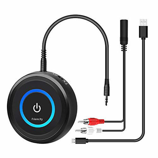 Bluetooth V5.0 Transmitter/Receiver for TV/PC/Radio to Headphones Adapter