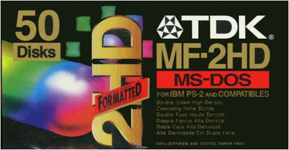 Picture of TDK 50-Pack 3.5" Floppy Disks Preformatted for PC