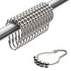 Picture of Uigos Shower Curtain Rings for Bathroom - Stainless Steel, Set of 12, Chrome