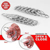 Picture of Uigos Shower Curtain Rings for Bathroom - Stainless Steel, Set of 12, Chrome