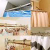 Picture of Uigos Shower Curtain Rings for Bathroom - Stainless Steel, Set of 12, Chrome