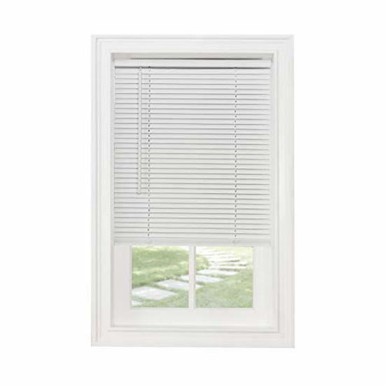 Picture of Achim Home Furnishings Cordless Morningstar 1" Light Filtering Mini Blind, Width 36inch, Pearl White