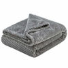 Picture of Fuzzy Throw Blanket, Plush Fleece Blankets for Adults, Toddler, Boys and Girls, Warm Soft Blankets and Throws for Bed, Couch, Sofa, Travel and Outdoor, Camping (Throw(50"x70"), L-Flint Gray)