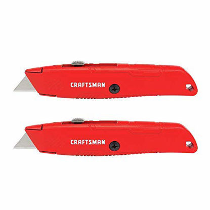 Picture of CRAFTSMAN Utility Knife, Retractable Blade, 2-Pack (CMHT10382)