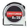 Picture of CRAFTSMAN Tape Measure, Chrome Classic, 8-Meter (CMHT37326S)