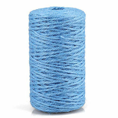 Picture of 328 Feet Jute Twine,Christmas Twine,Blue Jute Twine,Best Arts Crafts Gift Twine Durable Packing String