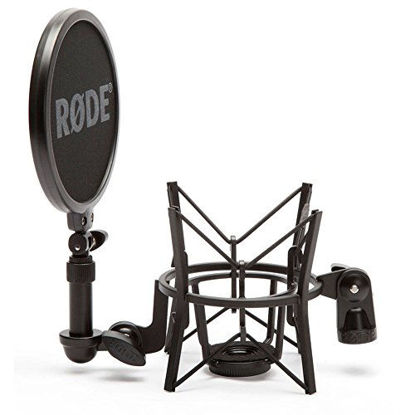 Picture of Rode SM6 Microphone Shock Mount with Integrated Pop Shield,Black