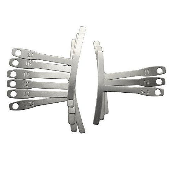 GetUSCart Dreamtop Set of 9 Guitar Radius Gauge Understring Radius