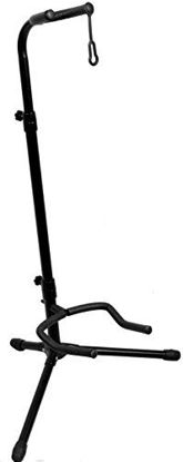 Picture of ChromaCast Upright Guitar Stand 2-Tier Adjustable, Extended Height-Fits Acoustic, Electric, Bass, and Extreme Body Shaped Guitars
