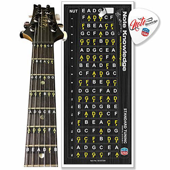 GetUSCart Learn Guitar Fretboard Note Map Decals/Stickers