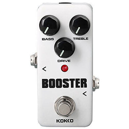 Picture of Booster Guitar Pedal, Analog Mini Effect Pedal for Guitar and Bass, Exclude Power Adapter - KOKKO (Booster)