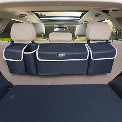 Picture of YoGi Prime car Organizer, Trunk Storage, Trunk Organizer Will Provides You The Most Storage Space Possible, Use It As A Back Seat StorageCar Cargo Organizer and Free Your Trunk Floor (Black-Hang)