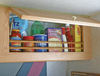 Picture of Camco 28" RV Refrigerator Bars - Holds Food and Drinks in Place During Travel, Prevents Messy Spills, Spring Loaded and Extends Between 16" and 28" - Oak Finish (3 Pack) (43823)