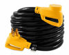Picture of Camco 30' PowerGrip Heavy-Duty Outdoor 50-Amp Extension Cord for RV and Auto | Allows for Additional Length to Reach Distant Power Outlets | Built to Last (55195)