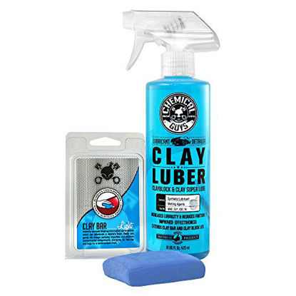 Picture of Chemical Guys CLY_109 Light Duty Clay Bar and Luber Synthetic Lubricant Kit (16 oz) (2 Items)