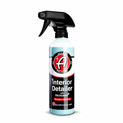 Picture of Adam's Microban Interior Detailer (16oz, Original) - Antimicrobial Car Interior Cleaner & Dressing for Car Detailing | Reduces Bacteria Microbes | UV Protection Leather Cleaner & Conditioner