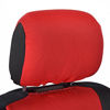 Picture of BDK PolyPro Car Seat Covers, Full Set in Red on Black - Front and Rear Split Bench Protection, Easy to Install, Universal Fit for Auto Truck Van SUV