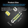 Picture of Serundo Auto 578 Led Bulb 211-2 Led Festoon Bulb 41mm 42mm 1.65in 212-2 Led Festoon Bulb for Car Map Light Dome Light, 6000k White Super Bright Interior Led Festoon Bulb,Pack of 4pcs