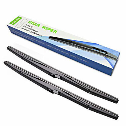 Picture of Rear Wiper Blade,ASLAM Rear Windshield Wiper Blades Type-E 16A1 for Lexus RX350 350L 450h 450hL 2009-2019,Exact Fit(Pack of 2)