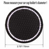 Picture of DBlosp Universal Vehicle Bling Cup Holder Insert Coaster Car Interior Accessories-2.75 inch Silicone Anti Slip Crystal Rhinestone Car Coaster-Universal (Pack of 2)