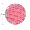 Picture of SUNACCL Bling Car Coasters Pink PVC Travel Auto Cup Holder Insert Coaster Anti Slip Crystal Vehicle Interior Accessories Cup Mats for Women and Girl (2.75" Diameter,Pack of 2) (Pink)