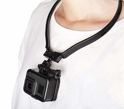 Picture of Taisioner POV/VLOG Smartphone Selfie Neck Holder Mount for GoPro AKASO Action Camera and Cell Phone Video Shoot Improved Version (Third Generation)