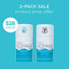 Picture of Kopari Aluminum-Free Deodorant Original + Charcoal | Non-Toxic, Paraben Free, Gluten Free & Cruelty Free Mens and Womens Deodorant | Made with Organic Coconut Oil | 2 Pack, 2.0 oz