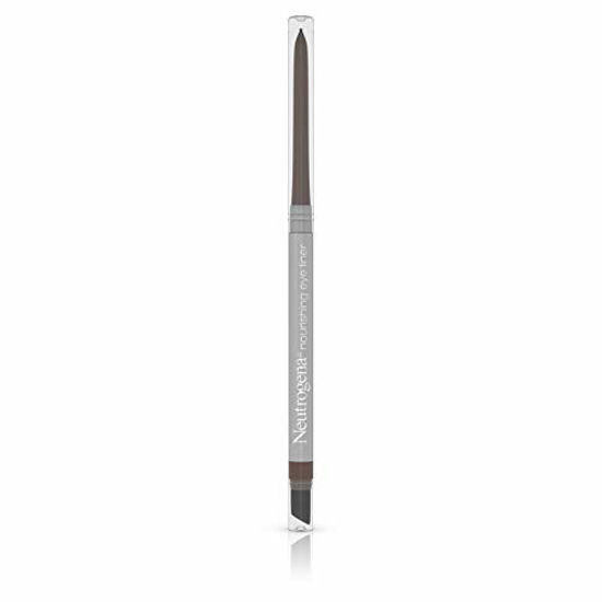 Picture of Neutrogena Nourishing Eyeliner Pencil, Built-in Sharpener for Precise Application and Smudger for Soft Smokey Look, Luminous, Nonfading and Nonsmudging Spiced Chocolate 30,.01 oz