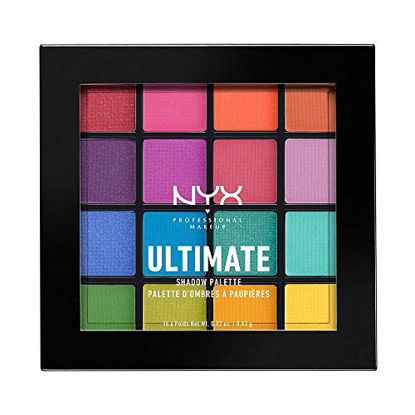 Picture of NYX PROFESSIONAL MAKEUP Ultimate Shadow Palette, Eyeshadow Palette, Brights