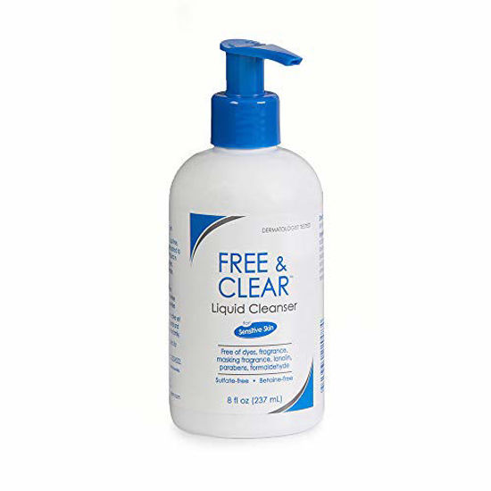 Picture of Free & Clear Liquid Cleanser | Fragrance, Gluten and Sulfate Free | For Sensitive Skin | 8 Fl Oz