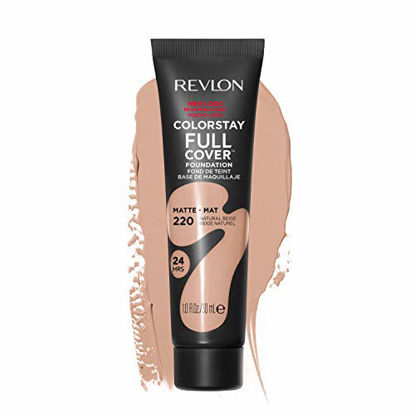 Picture of Revlon ColorStay Full Cover Foundation,220 Natural Beige, 1.0 Fluid Ounce
