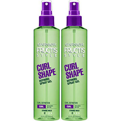 Picture of Garnier Fructis Style Curl Shape Defining Spray Gel, Curly, 8.5 Fl Oz, Pack of 2 (Packaging May Vary)